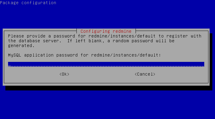 Senha Instancia Redmine